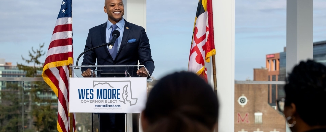Gov-elect Wes Moore at University of Maryland School of Public Policy